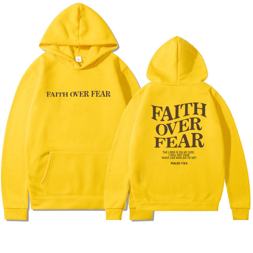 Faith Over Fear Men's And Women's Hoodies Sweater - Heritage cosmetics and beauty care