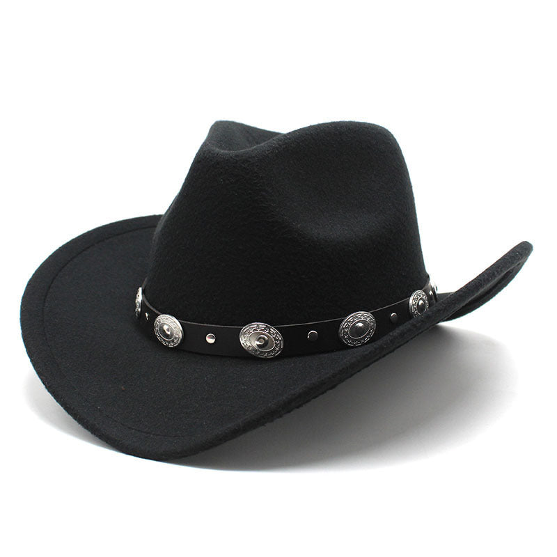 Minority Style Woolen Western Cowboy Hats Men's And Women's Couple Hats - Heritage cosmetics and beauty care