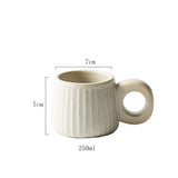 Stoneware Coffee Cup Creative Handmade Retro