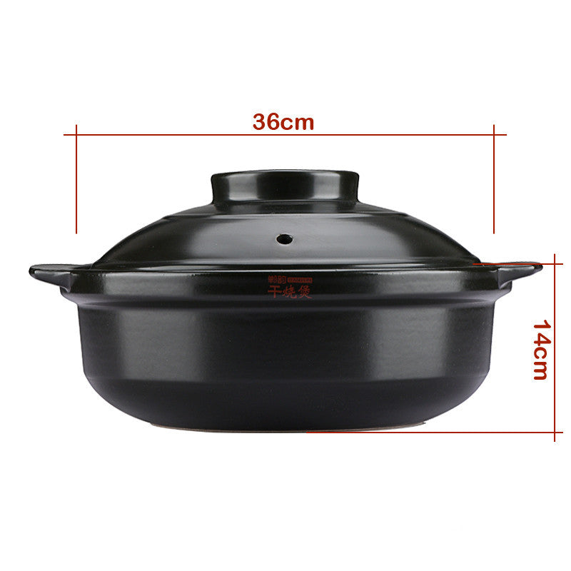 Flame High Temperature Resistant Dry Pot Ceramic Pot Pan Health Pot Pan - Heritage cosmetics and beauty care