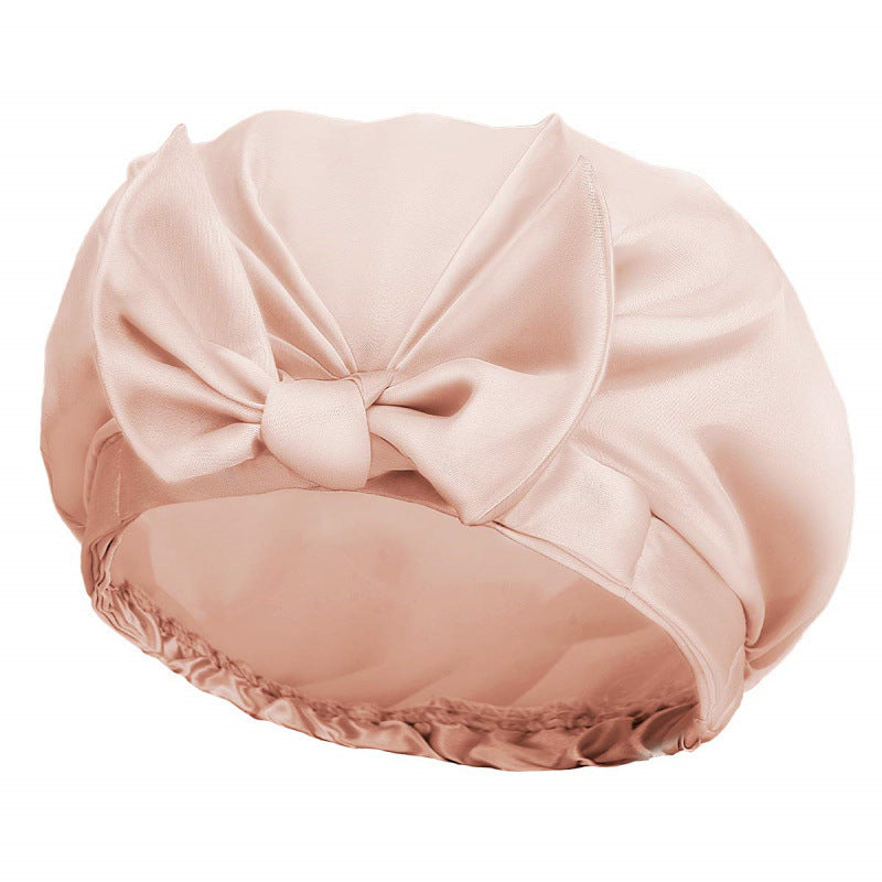 Women's Solid Bow Satin Bath Hat - Heritage cosmetics and beauty care