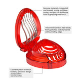 Red Strawberry Slicer Plastic Fruit Carving Tools Salad Cutter Berry Strawberry Cake Decoration Cutter Kitchen Gadgets - Heritage cosmetics and beauty care