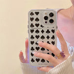 Spade Heart Bracket Silicone Phone Case Heritage cosmetics and beauty care