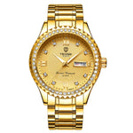 Couple Watches Quartz Gold Diamond Minimalist Wristwatches - Heritage cosmetics and beauty care