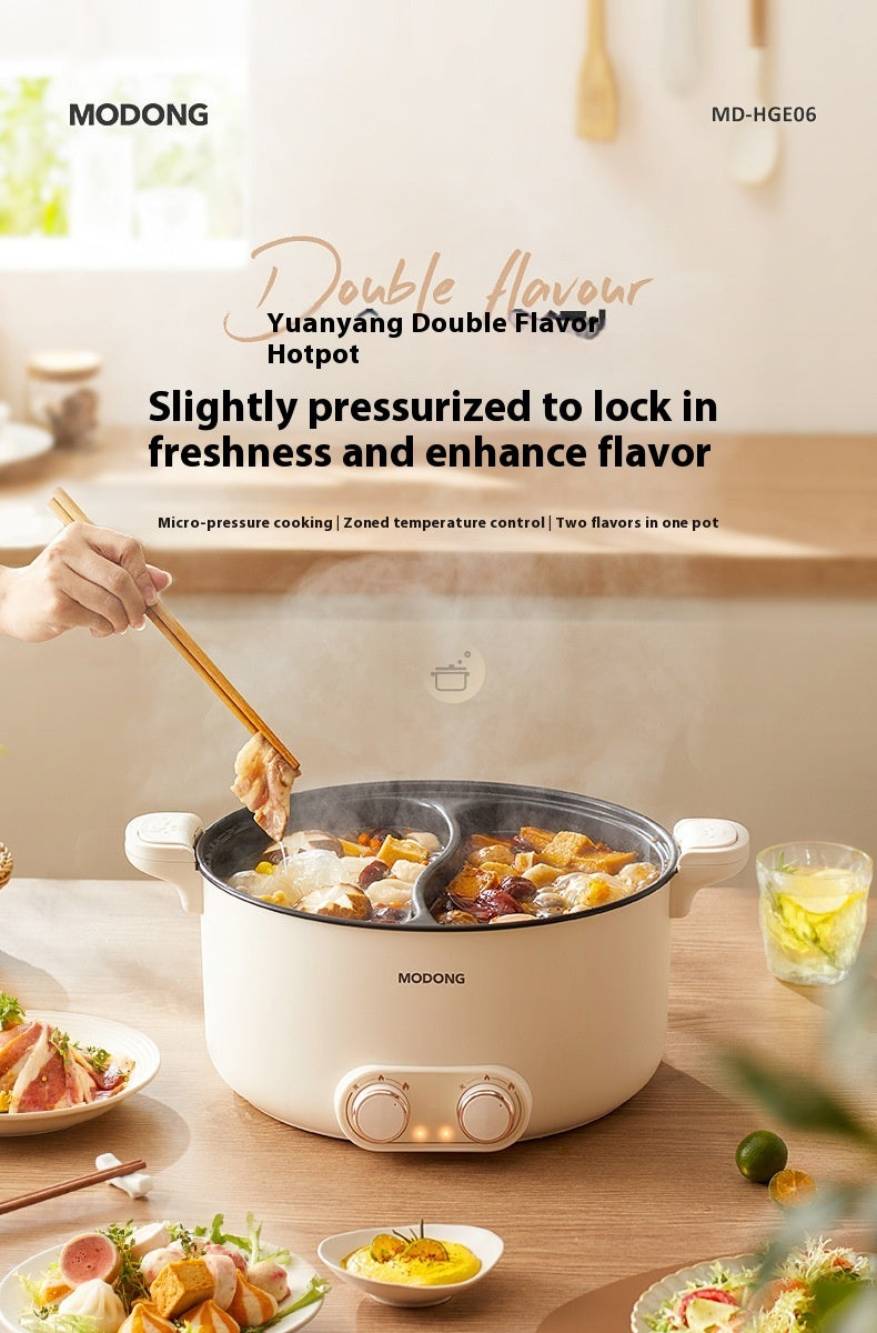 6 L 8L Large Capacity Mandarin Duck Electric Chafing Dish Household Multi-functional Integrated Dormitory Students - Heritage cosmetics and beauty care