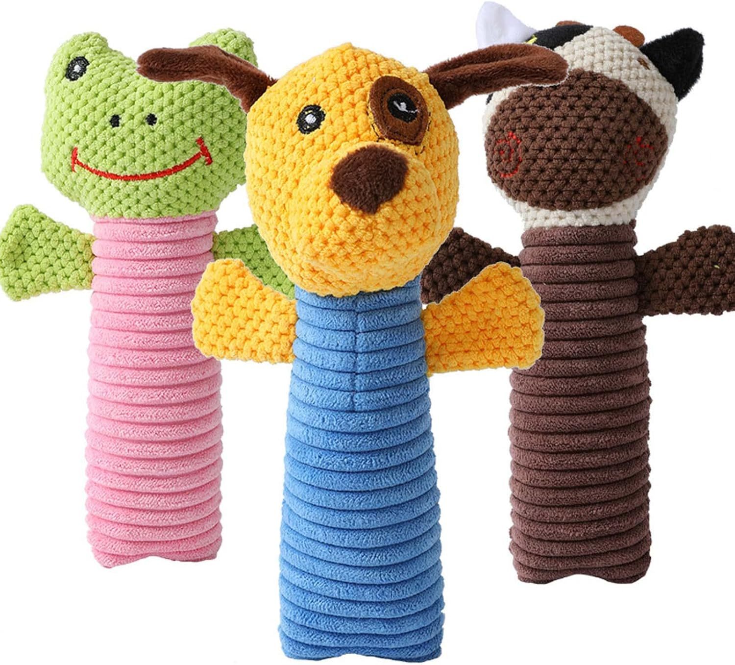 Dog Squeaky Toys Dog Toys Squeaky Stuffed Animals Shape Dog Chew Toy Soft Cleaning Massage Supplies Pet Plush Animals Molar Pet Supplies - Heritage cosmetics and beauty care