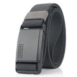 Automatic buckle elastic canvas belt - Heritage cosmetics and beauty care