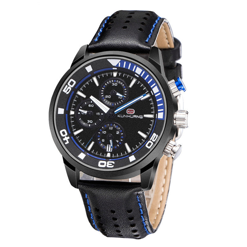 Quartz Men's Three-eye Six-pin Watches Man Sports Luminous - Heritage cosmetics and beauty care