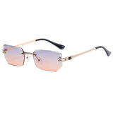 Polygon Cut Rimless Sunglasses - Heritage cosmetics and beauty care