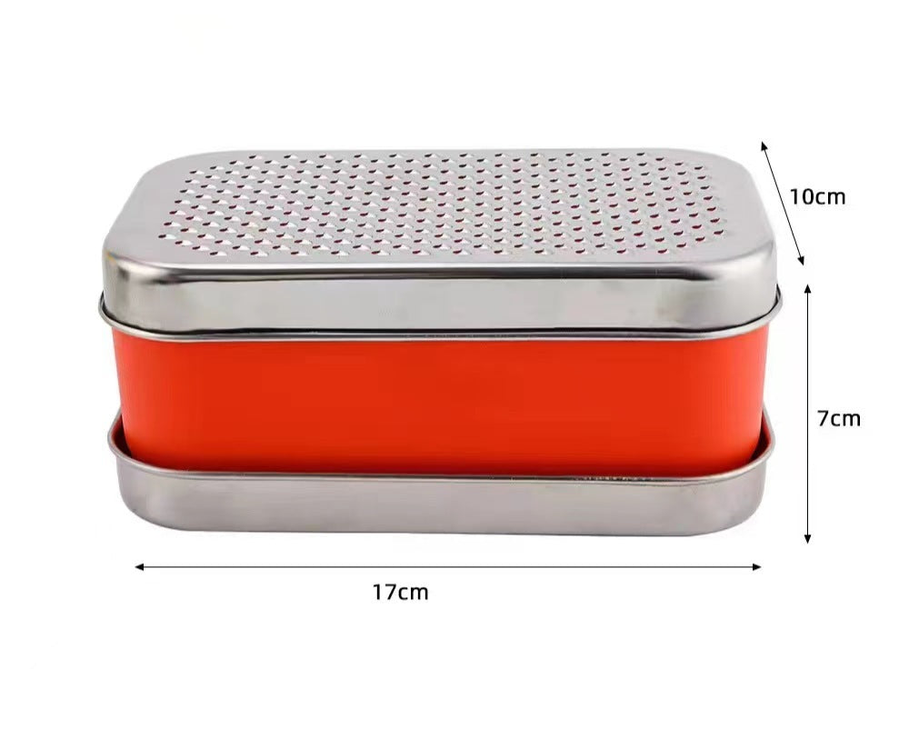 Double-sided Grater Oval Cheese Planer Rectangular Grater Cheese Grater Chopper Ginger Shredder Knife - Heritage cosmetics and beauty care