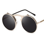 Round frame flip sunglasses - Heritage cosmetics and beauty care