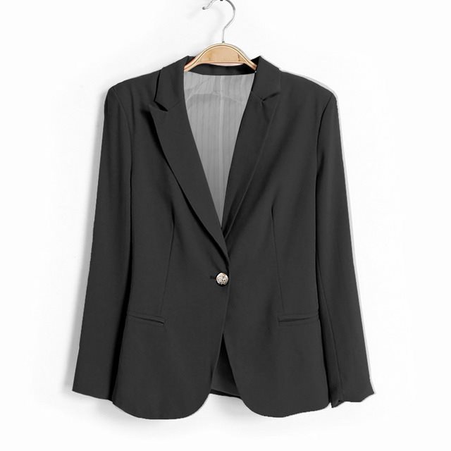 Office Ladies Black Formal Blazer Women Work Suit - Heritage cosmetics and beauty care