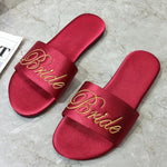 Satin red slippers - Heritage cosmetics and beauty care