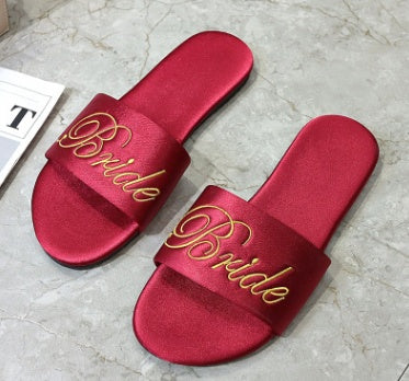 Satin red slippers - Heritage cosmetics and beauty care