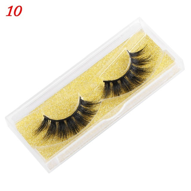 100% Mink Eyelashes 25mm Wispy Fluffy Fake Lashes - Heritage cosmetics and beauty care