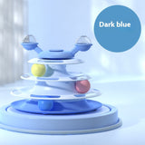 4 Levels Cat Toy Tower Turntable Roller Balls Toys Interactive Intelligence Pets Toys Training Track Puzzle Funny Games Accessories Pet Products - Heritage cosmetics and beauty care