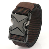 Fashion Commuter Casual Men's Belt Woven Elastic Minimalist Alloy Buckle - Heritage cosmetics and beauty care