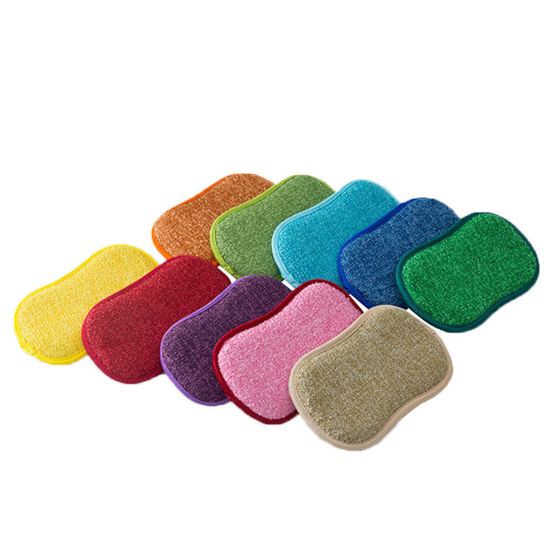 Double-Sided Kitchen Cleaning Magic Sponge Microfiber Non-Stick Kitchen Parts Washing Bowl And Pot Tools - Heritage cosmetics and beauty care