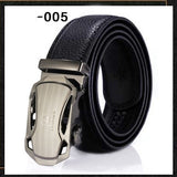 Two-layer leather belt business men's smooth automatic buckle leather belt - Heritage cosmetics and beauty care