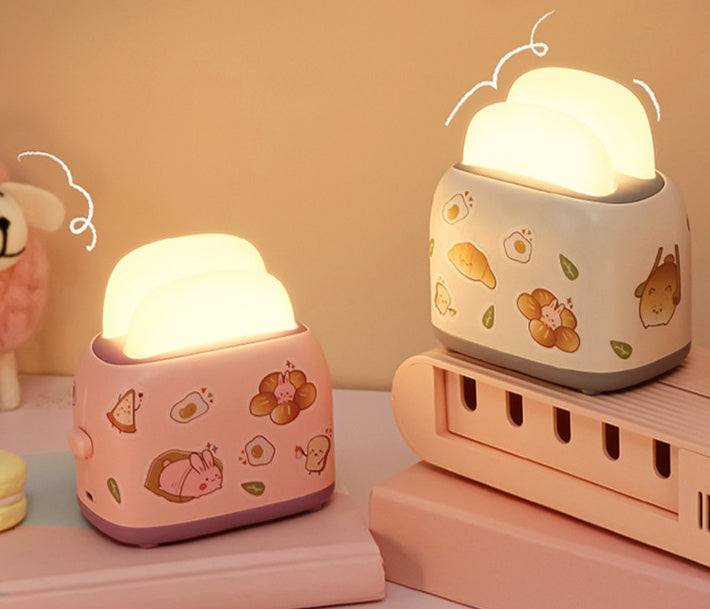 Toaster Small Night Light Cute USB Girl Heart Heritage cosmetics and beauty care