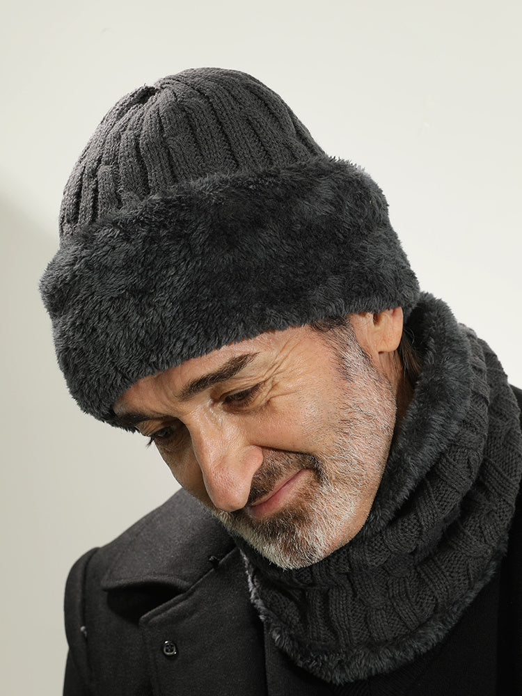 Woolen Hats For Middle-aged And Elderly Men In Winter Thicken Men's Knitted Hats For The Elderly - Heritage cosmetics and beauty care