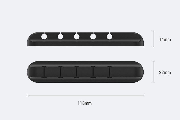 Silicone storage cable management cable clamp - Heritage cosmetics and beauty care