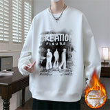 Autumn And Winter Brushed Hoody Pu Handsome Long Sleeve