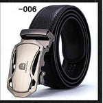 Two-layer leather belt business men's smooth automatic buckle leather belt - Heritage cosmetics and beauty care