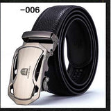 Two-layer leather belt business men's smooth automatic buckle leather belt - Heritage cosmetics and beauty care