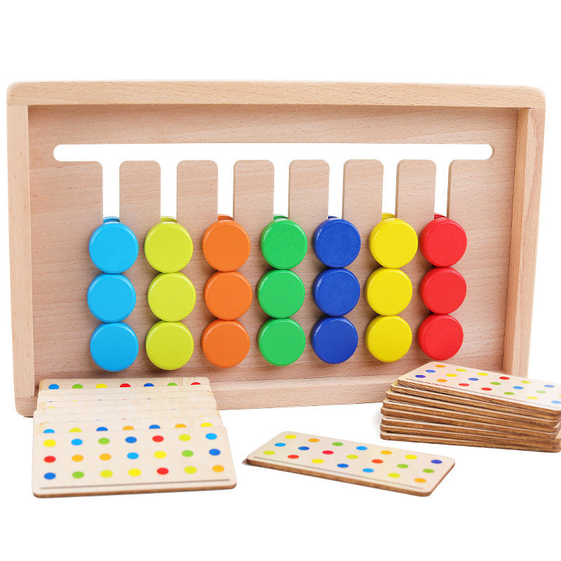 Wooden Seven-color Early Childhood Games Logic Thinking Educational Toys - Heritage cosmetics and beauty care