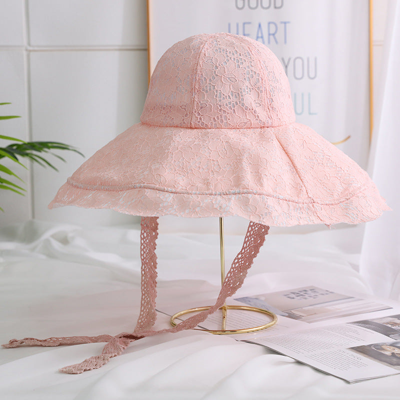 Summer Lace Up Sun Hat Seaside Beach  Protection - Heritage cosmetics and beauty care