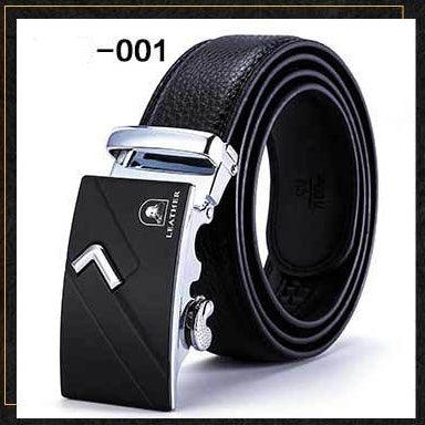 Two-layer leather belt business men's smooth automatic buckle leather belt - Heritage cosmetics and beauty care