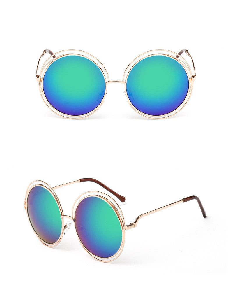 Round metal cutout sunglasses - Heritage cosmetics and beauty care