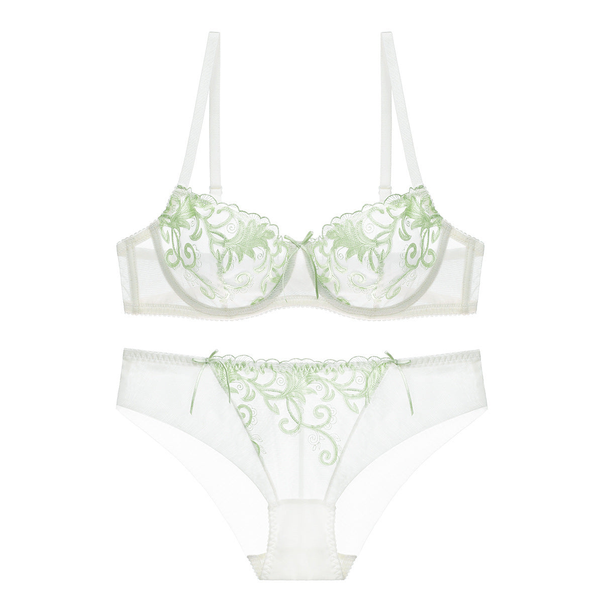 Women's embroidered bra set - Heritage cosmetics and beauty care