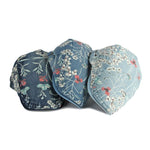 Denim Hat Advance Hats Flower Printed All-matching Peaked Cap - Heritage cosmetics and beauty care