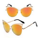 Colorful reflective hollow sunglasses - Heritage cosmetics and beauty care