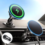 15W Magnetic Mobile Phone Wireless Fast Charge Car Navigation Holder - Heritage cosmetics and beauty care