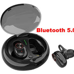 Dual Bluetooth 5.0 Headset Earphone Wireless Earbud with Handsfree Stereo Music QI-Enabled With Charging Box IPX5 Waterproof Heritage cosmetics and beauty care