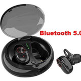 Dual Bluetooth 5.0 Headset Earphone Wireless Earbud with Handsfree Stereo Music QI-Enabled With Charging Box IPX5 Waterproof Heritage cosmetics and beauty care