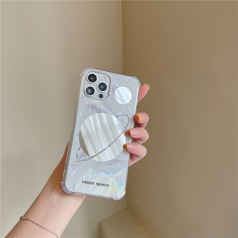 Cool Wind Space Planet Mirror Niche Phone Case Heritage cosmetics and beauty care