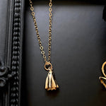 18K Gold & Small Plated Ghost Ghost Pendant Necklace - Heritage cosmetics and beauty care