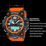 BOAMIGO brand men sports watches dual display analog digital LED Electronic quartz watches 50M waterproof swimming watch F5100 - Heritage cosmetics and beauty care