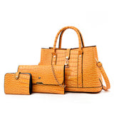 Women's Fashion Large Capacity Crocodile Buckle Baby Diaper Bag Heritage cosmetics and beauty care