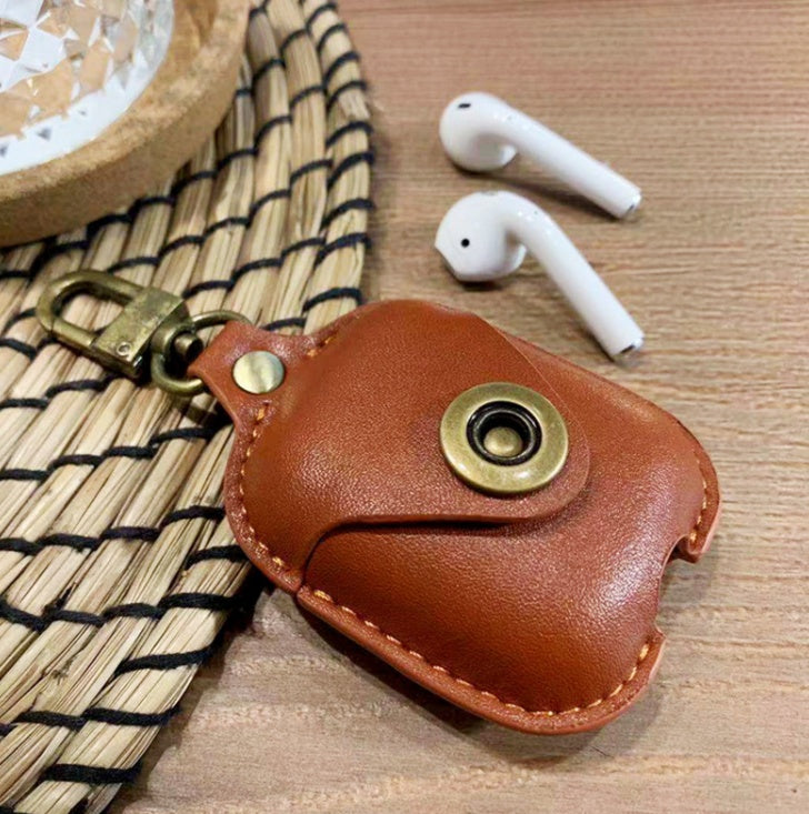 Compatible with Apple, AirPods leather earphone cover Heritage cosmetics and beauty care