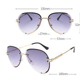 foreign trade rimless Sunglasses - Heritage cosmetics and beauty care