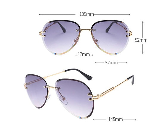 foreign trade rimless Sunglasses - Heritage cosmetics and beauty care