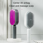 Self Cleaning Hair Brush For Women One-key Cleaning Hair Loss Airbag Massage Scalp Comb Anti-Static Hairbrush - Heritage cosmetics and beauty care