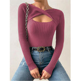 European And American Irregular Hollow Pullover Sweater - Heritage cosmetics and beauty care