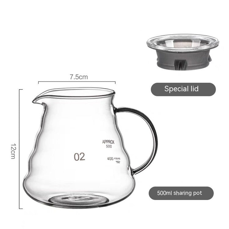 Borosilicate Glass Hand Made Maker Cloud Pot Filter Cup Filter Coffeepot Household Coffee Pot Heritage cosmetics and beauty care