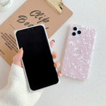 Square Straight-edge Mobile Phone Solid Color Shell Pattern Anti-fall Protective Cover Heritage cosmetics and beauty care